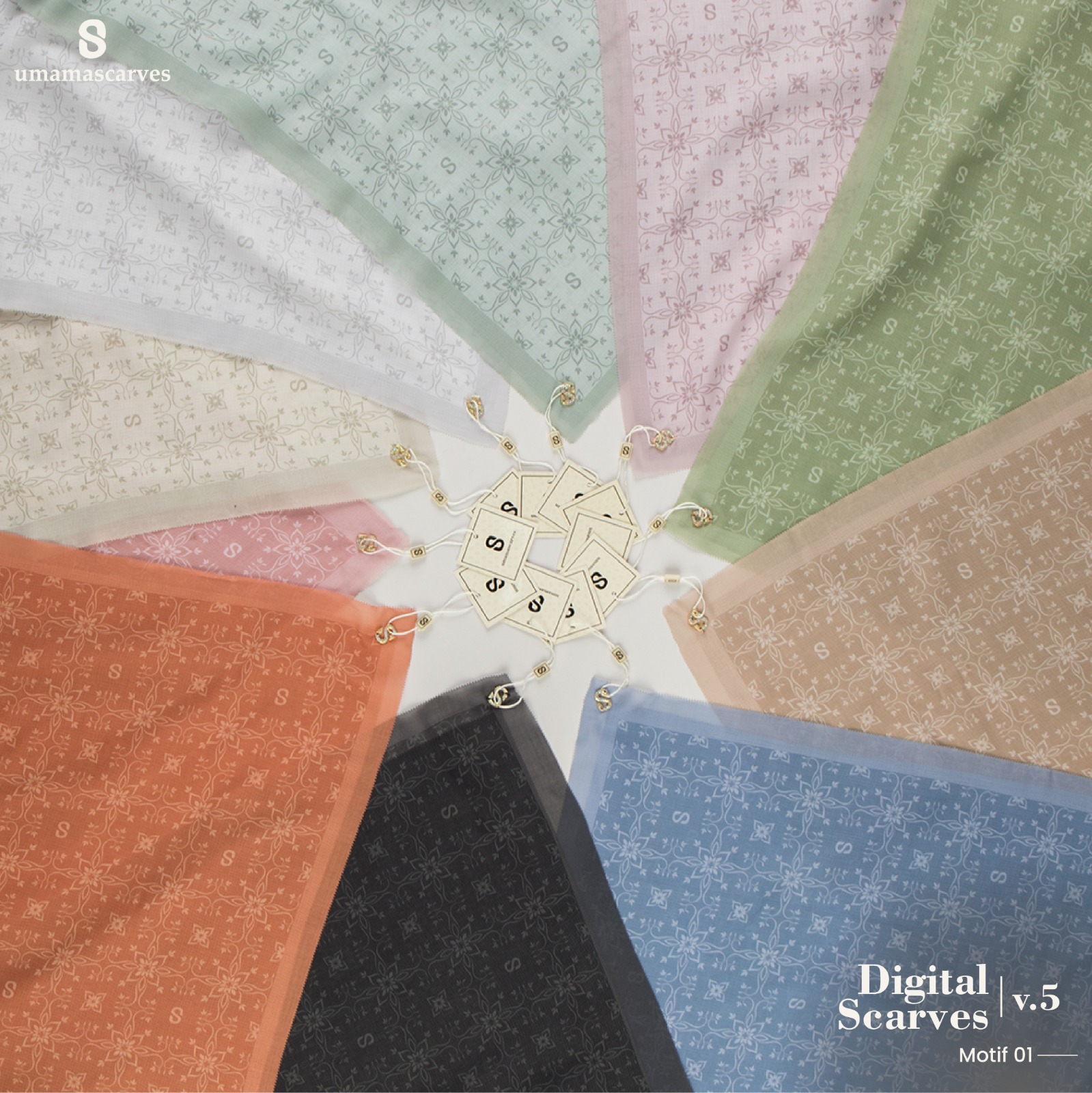 Umama Scarves Motif Digital Box - Series I - Gambar 8