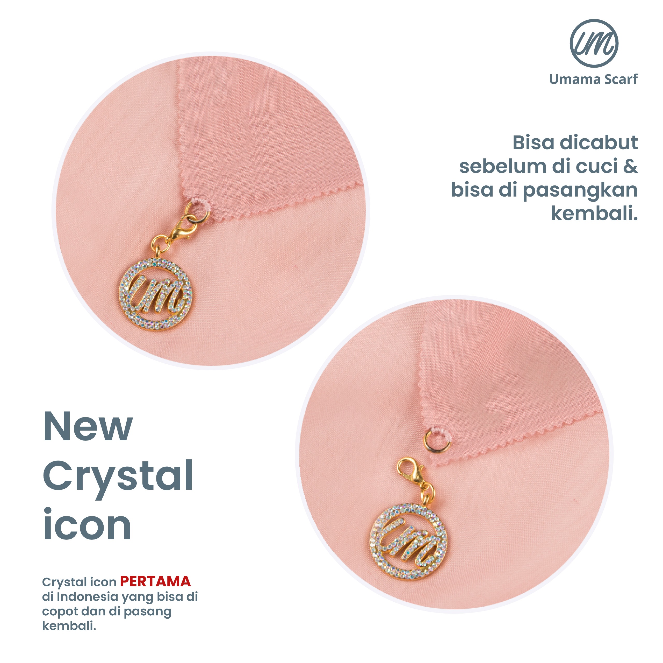 Umama Voal Aura Crystal Icon by Umama Scarf - Gambar 2