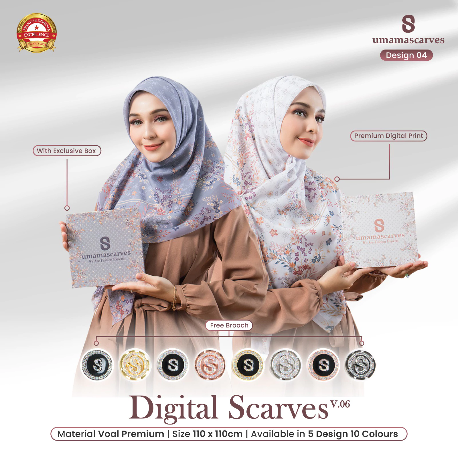 Umamascarves Box Motif Digital - US Series - Gambar 3